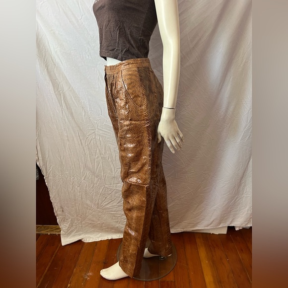 Vintage 80’s real snake skin Elodia high waisted whip snake leather pants - Picture 11 of 16